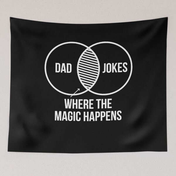 Item preview, Dad Jokes Venn Diagram Father’s Day Gift Idea for Pop designed and sold by The Junto Shop.