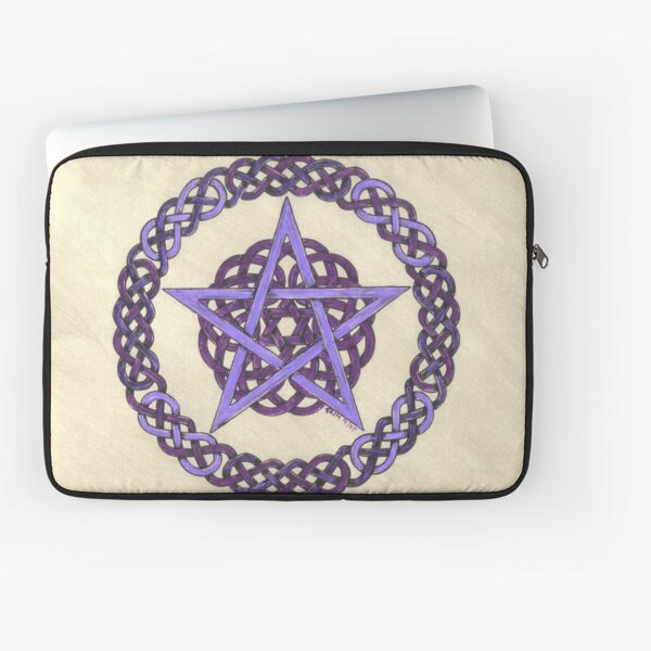Purple Pentagram Laptop Sleeve