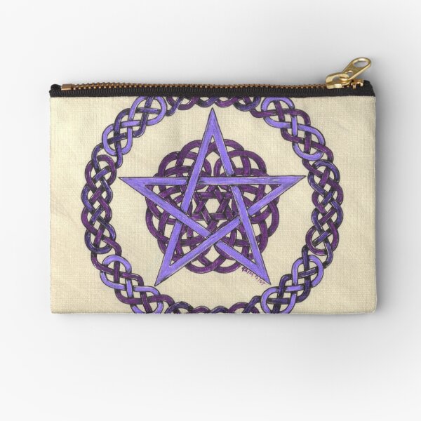 Purple Pentagram Zipper Pouch