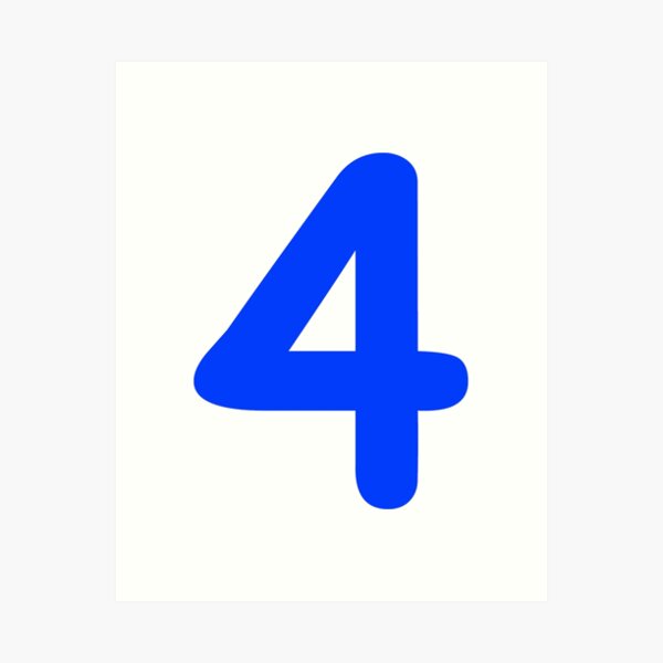 Pink Number 5 Five Funny Birthday Gift Art Print