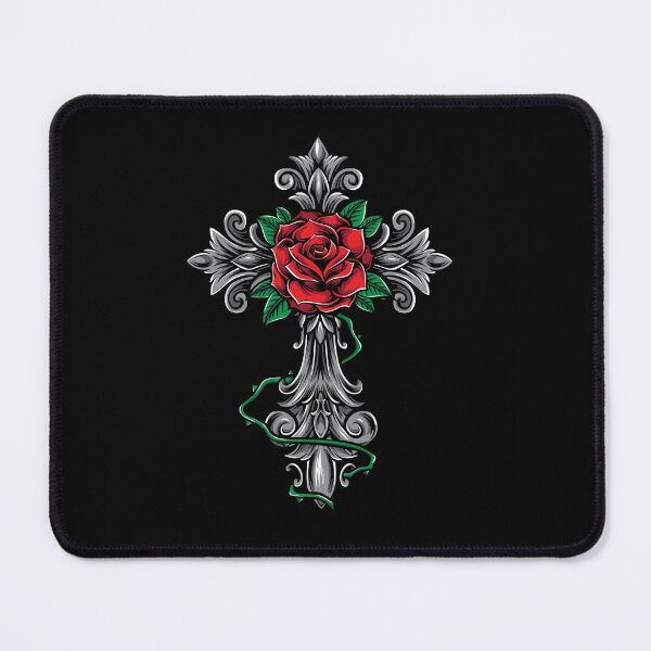 Item preview, Cross Rose Hearts designed and sold by PlusPlayStore.