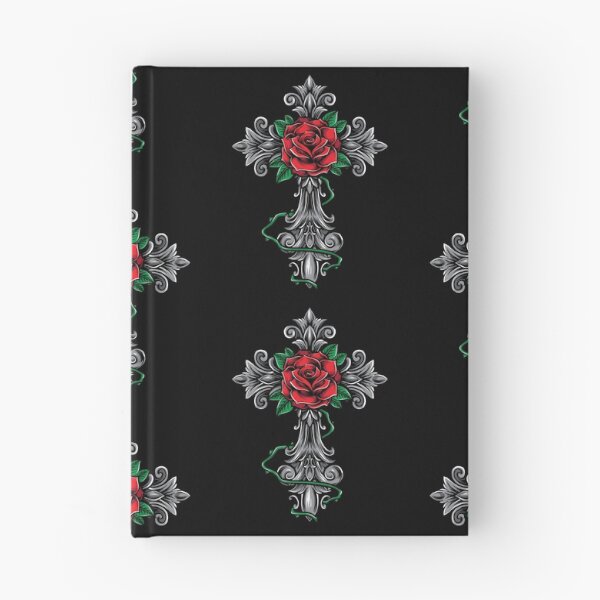 Item preview, Cross Rose Hearts designed and sold by PlusPlayStore.
