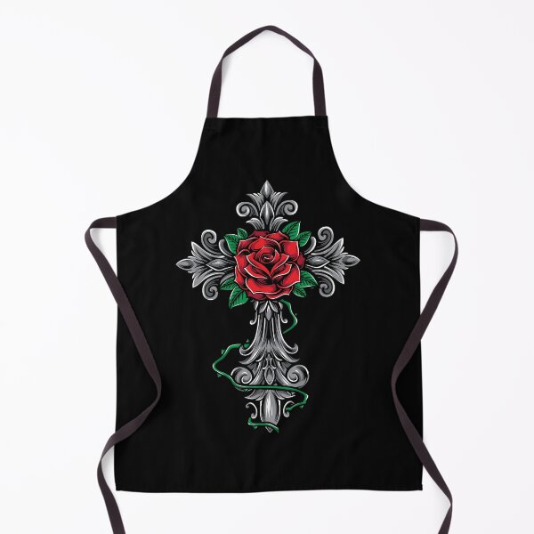 Item preview, Cross Rose Hearts designed and sold by PlusPlayStore.
