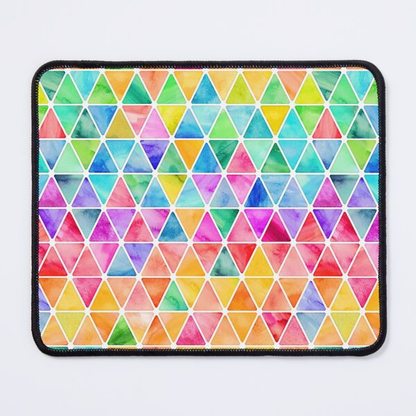 Item preview, Little Rainbow Watercolor Triangles on White designed and sold by micklyn.