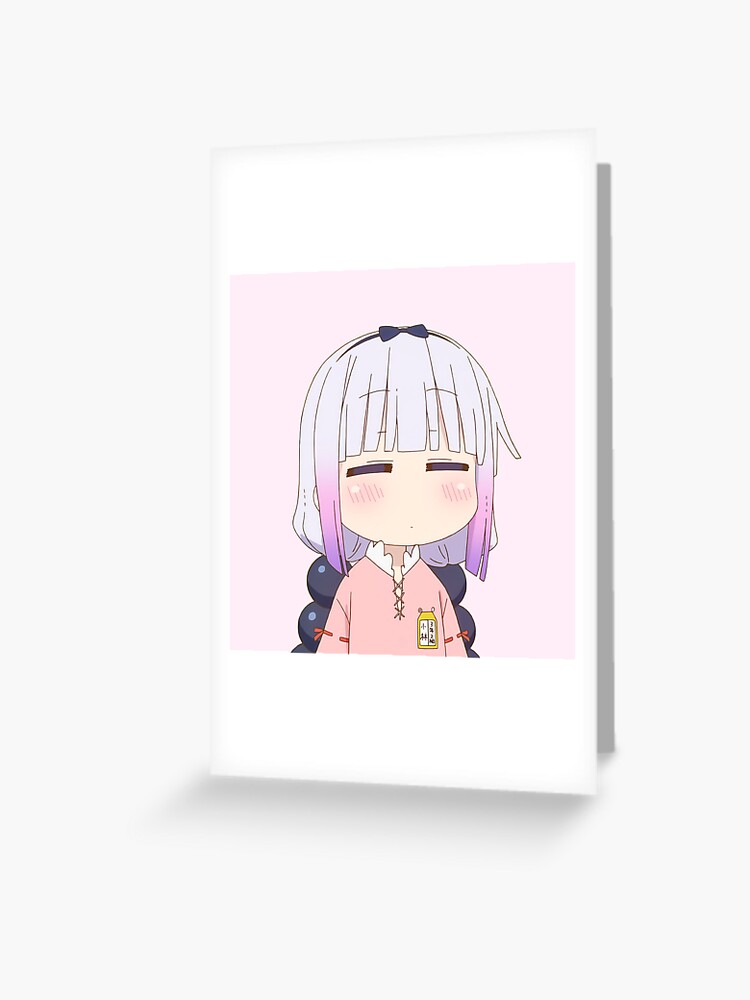 Sleepy Kanna - Miss Kobayashi Dragon Maid" Greeting Card for Sale by  StellaTrove | Redbubble