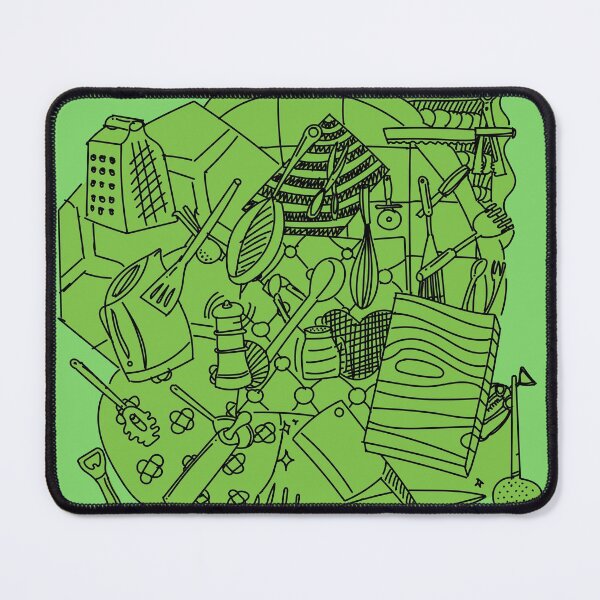 Item preview, Doodles : Kitchen Utensils Green designed and sold by ikutosaufi.