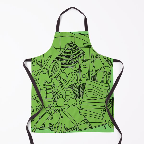 Item preview, Doodles : Kitchen Utensils Green designed and sold by ikutosaufi.