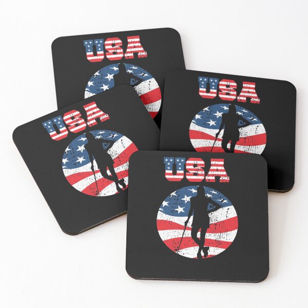 Item preview, Patriotic Golfing Female USA American Flag Distressed designed and sold by Zurickdesigns.