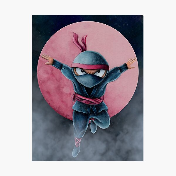 Moon Ninja  Art Print for Sale by Dave Donovan