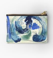 abstract painting, oil varnish pastel graphite on board Studio Pouch