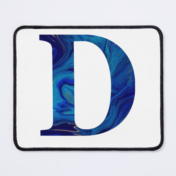 Item preview, lettre D Marble blue designed and sold by ahmedbakkali.