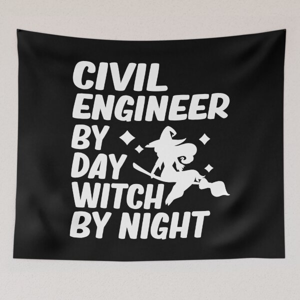 Item preview, Civil Engineer By Day Witch By Night civil engineer Halloween Women Gift designed and sold by alaechamlal.
