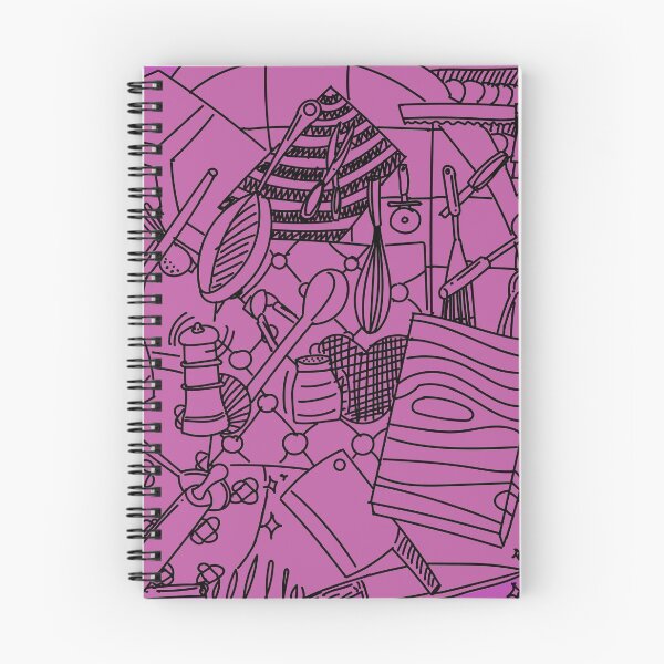 Item preview, Doodles : Kitchen Utensils Purple designed and sold by ikutosaufi.