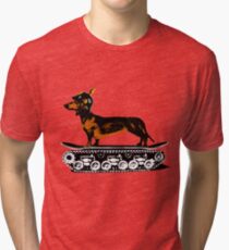 Dachshund Tank Commander Tri-blend T-Shirt