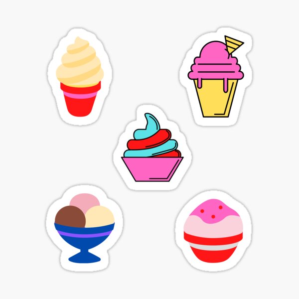 Item preview, Ice Cream Sticker Pack designed and sold by HBJ  Design.