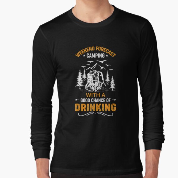 Weekend Forecast Mostly Drunk with a Chance of Ice Fishing T-Shirt