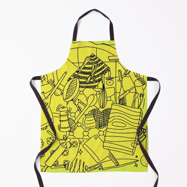 Item preview, Doodles : Kitchen Utensils Yellow designed and sold by ikutosaufi.