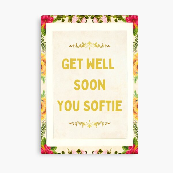 Funny Get Well Soon Greetings Art Print for Sale by partypeepsfun