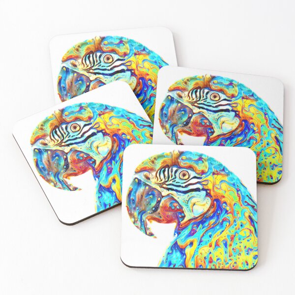 Item preview, Rainbow emoji kawaii bird lover parrot designed and sold by Grewtrel.