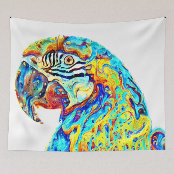 Item preview, Rainbow emoji kawaii bird lover parrot designed and sold by Grewtrel.