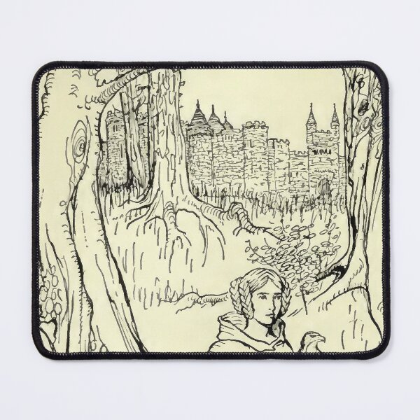 Item preview, Arthur Rackham-  King Arthur- A Lady With a Sparrow hawk  designed and sold by Dreamflight.
