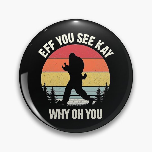 Item preview, Eff ves a kay por qué oh tu bigfoot retro vintage designed and sold by Ryan89-Design.