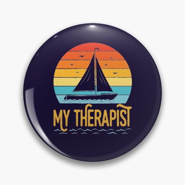 Item preview, My Therapist Sailboat Sailing Boating Boat Lover  designed and sold by jaygo.