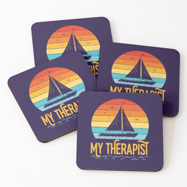 Item preview, My Therapist Sailboat Sailing Boating Boat Lover  designed and sold by jaygo.