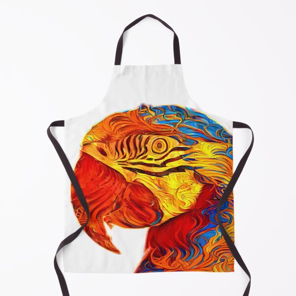 Item preview, Red tropical colorful yellow parrot designed and sold by Grewtrel.