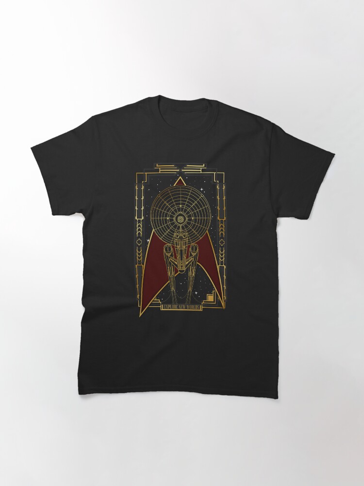 Thumbnail 3 of 7, Classic T-Shirt, Explore new worlds designed and sold by sebasebi.