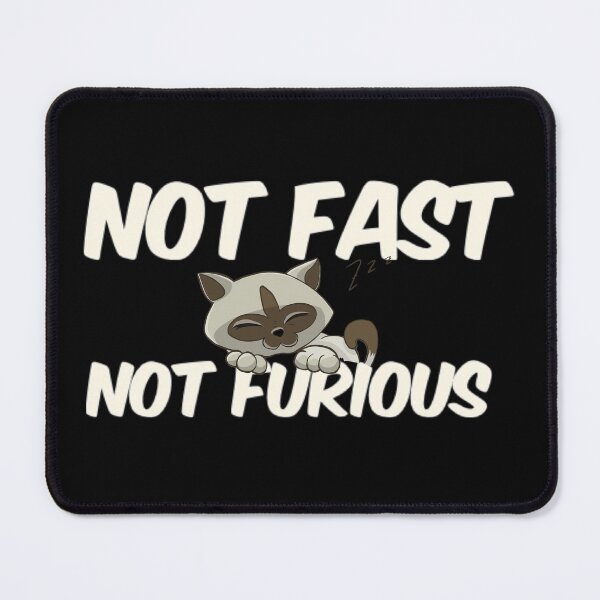 Item preview, Not Fast Not Furious Lazy Cat designed and sold by TheUnknown93.