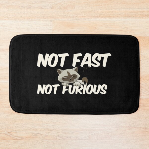 Item preview, Not Fast Not Furious Lazy Cat designed and sold by TheUnknown93.