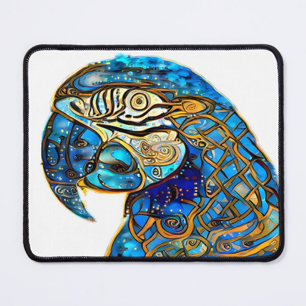 Item preview, Kawaii cute blue jungle tropical parrot designed and sold by Grewtrel.