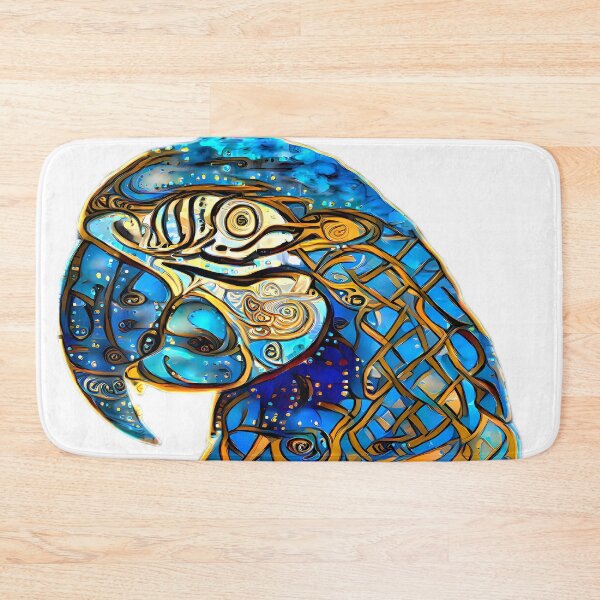 Item preview, Kawaii cute blue jungle tropical parrot designed and sold by Grewtrel.