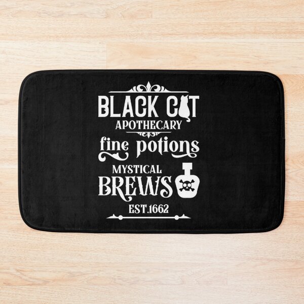 Item preview, Black cat apothecary fine potions mystical brews designed and sold by ShutterKapan.