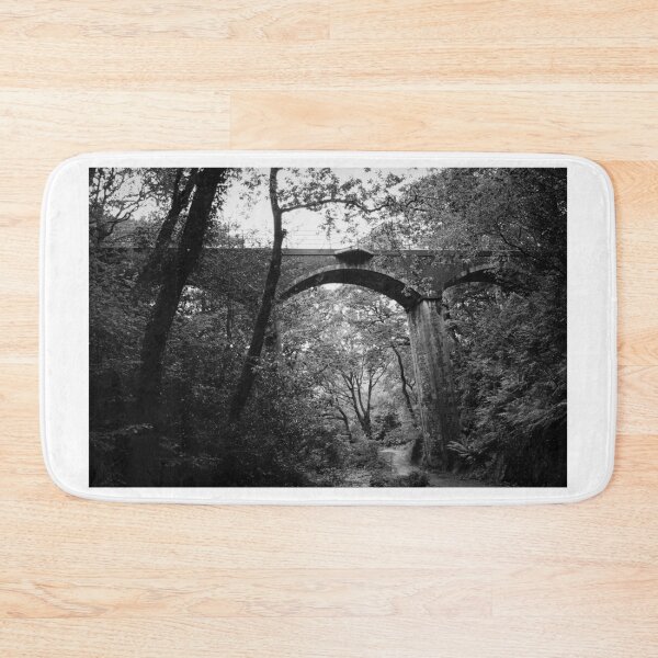 Item preview, Black and White Woodland Bridge - Dol Goch Falls designed and sold by PictureThisYT.