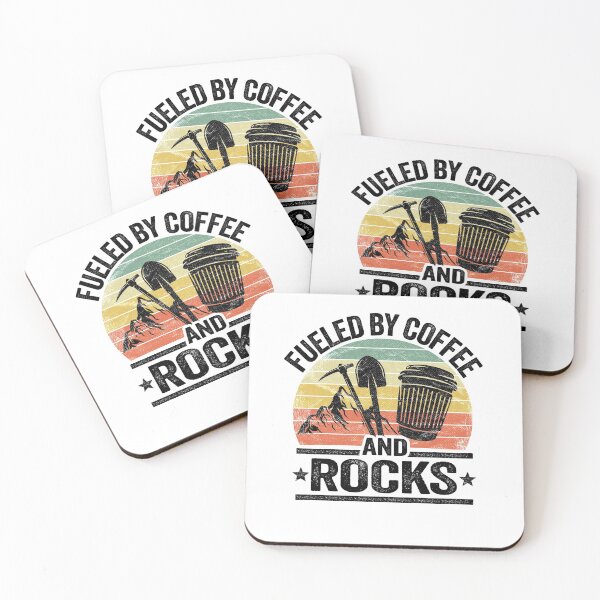 Item preview, Fueled By Coffee And Rocks Collector Fossil Hunter Geologist designed and sold by Stronzi.