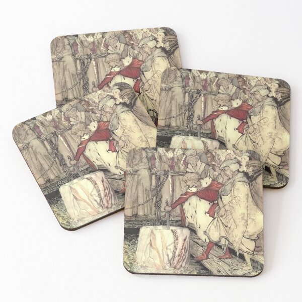 Artikelvorschau, Arthur Rackham - König Artus - Das Schwert und der Stein entworfen und verkauft von Dreamflight.
