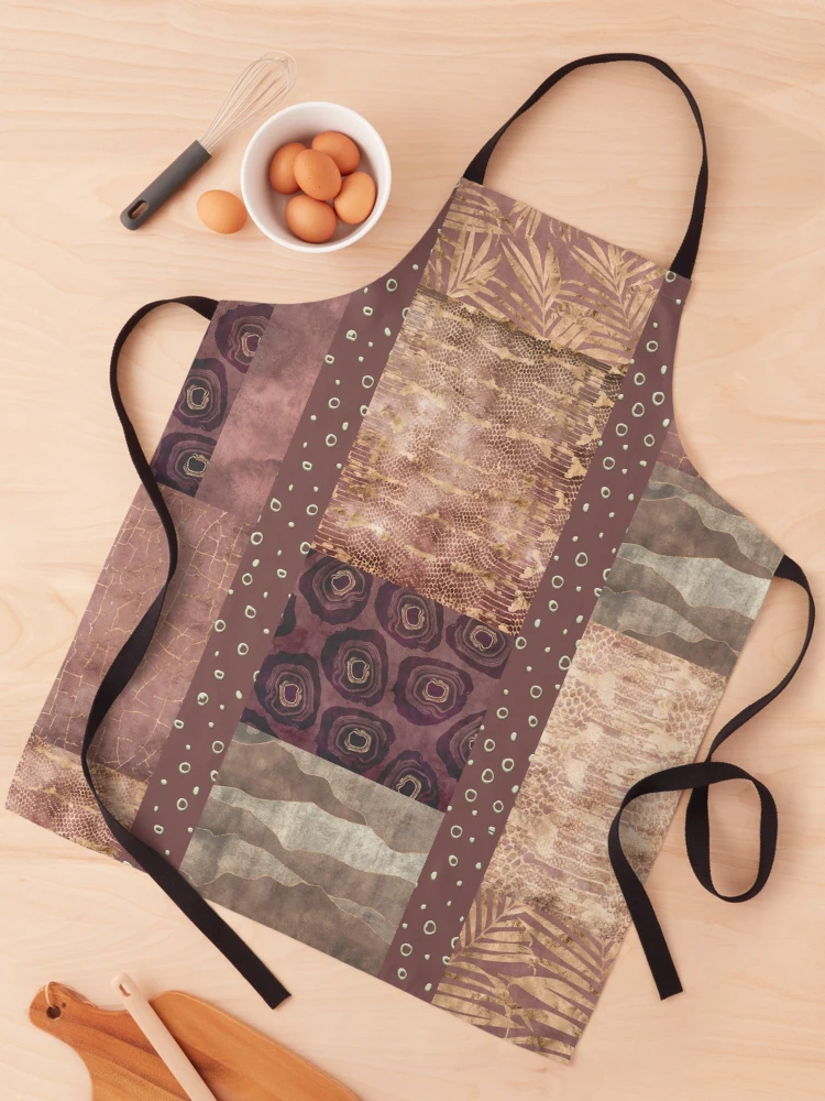 Thumbnail 1 of 6, Apron, Python Patchwork With Gold designed and sold by LuciaS.