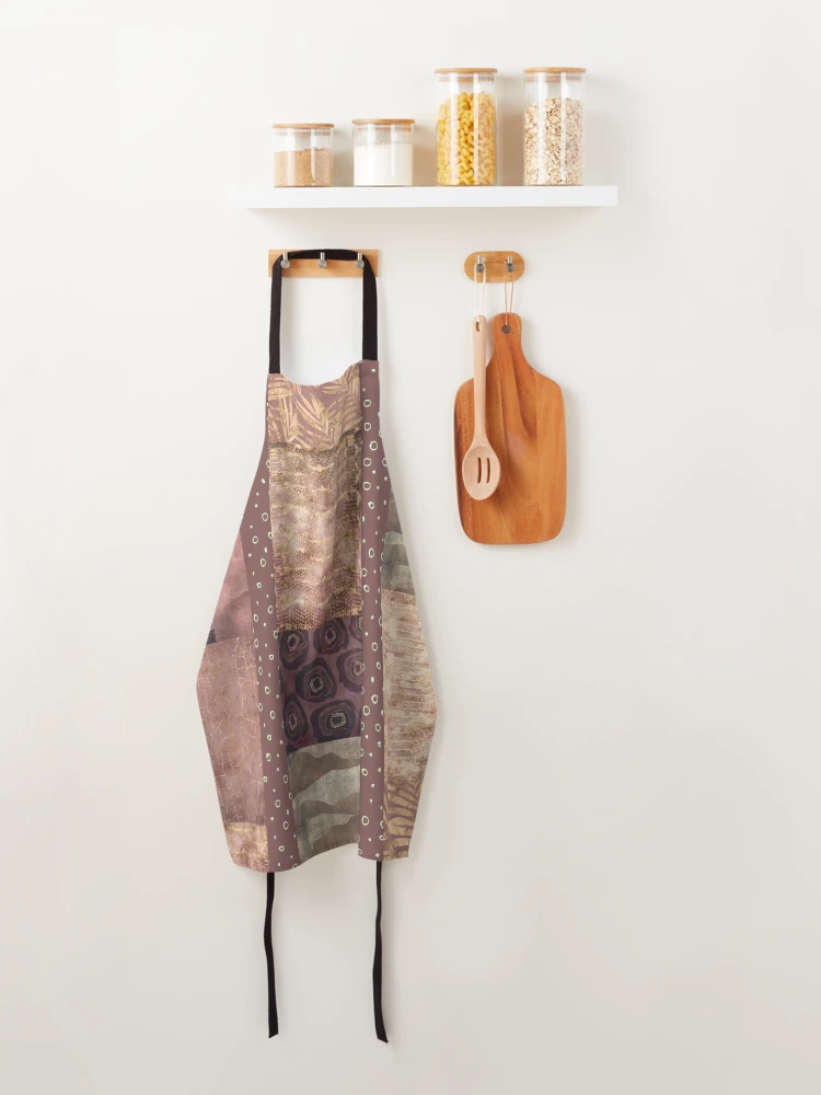 Thumbnail 4 of 6, Apron, Python Patchwork With Gold designed and sold by LuciaS.