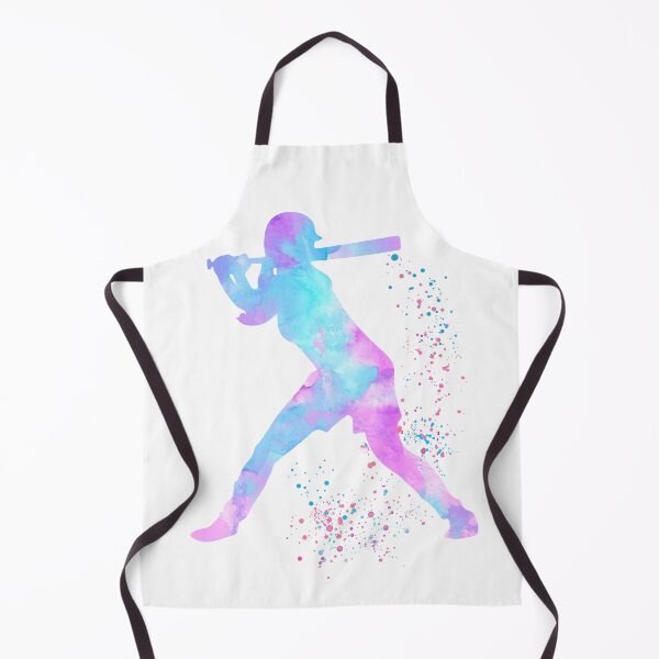 Item preview, Baseball Girl Batter Watercolor Silhouette designed and sold by LotusGifts.