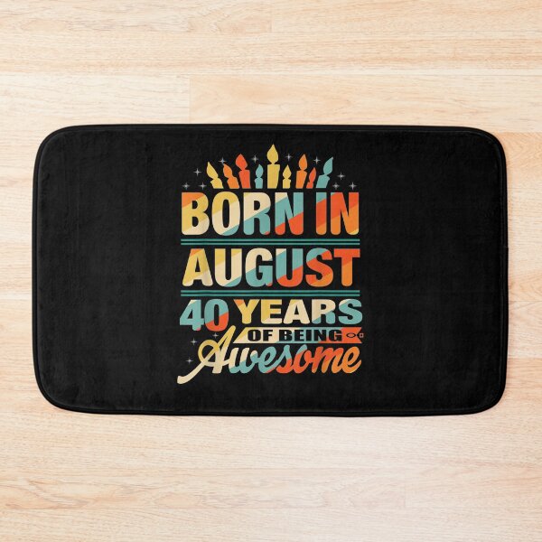 Item preview,  August 1981 Years 40th Birthday Gifts Candle Graphic designed and sold by dominique235.