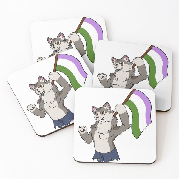 Item preview, Cute Werewolf Says Genderqueer Rights designed and sold by ThatRadFailure.