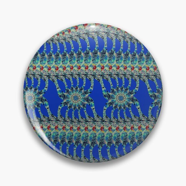 Item preview, 'Chardin'- (Aquatic Marine Blue) Psychedelic ornamental design pattern by The Raumier designed and sold by N-W-T-S-I-O.