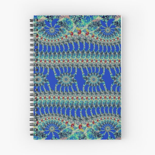 Item preview, 'Chardin'- (Aquatic Marine Blue) Psychedelic ornamental design pattern by The Raumier designed and sold by N-W-T-S-I-O.