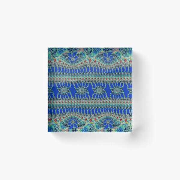 Item preview, 'Chardin'- (Aquatic Marine Blue) Psychedelic ornamental design pattern by The Raumier designed and sold by N-W-T-S-I-O.