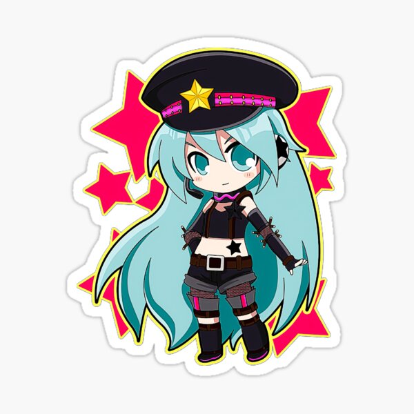 Hatsune Miku Chibi Sticker for Sale by Nerd189