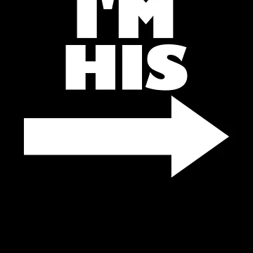 Imagen de la obra I'm His Arrow Pointing Right Matching Couple I'm His Gear de DynamicDesign