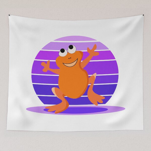Item preview, The Dancing Frog Sticker designed and sold by blueocan.