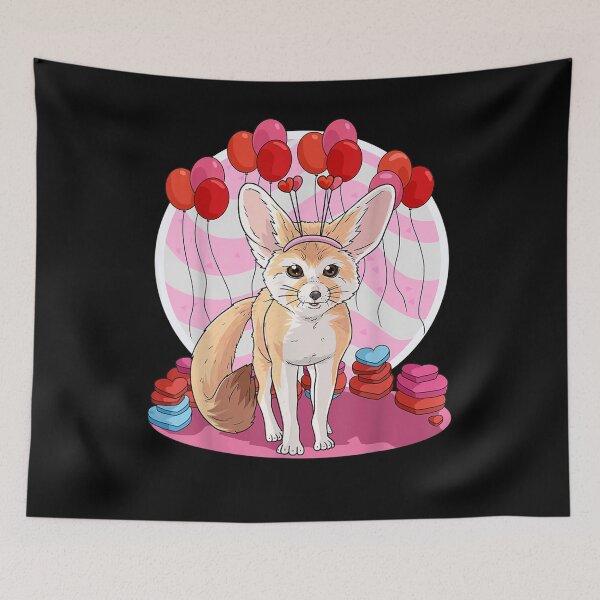 Item preview,  Fennec Heart Valentine Decor Gift designed and sold by dominique235.